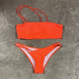 Vibrant Orange Women's Bikini Set